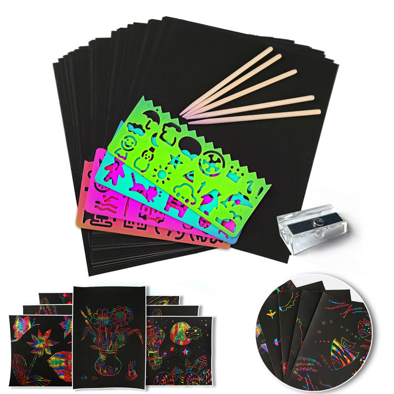 Toystar ColorMagic | Discover the magic of colors - Rainbow scratch paper set - Ontdek de magie van kleuren - Regenboog kr...