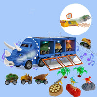 Thumbnail for Musical Dinosaur Truck | Fun Dinosaur Transporter Toy - Encourages creative play and motor skills