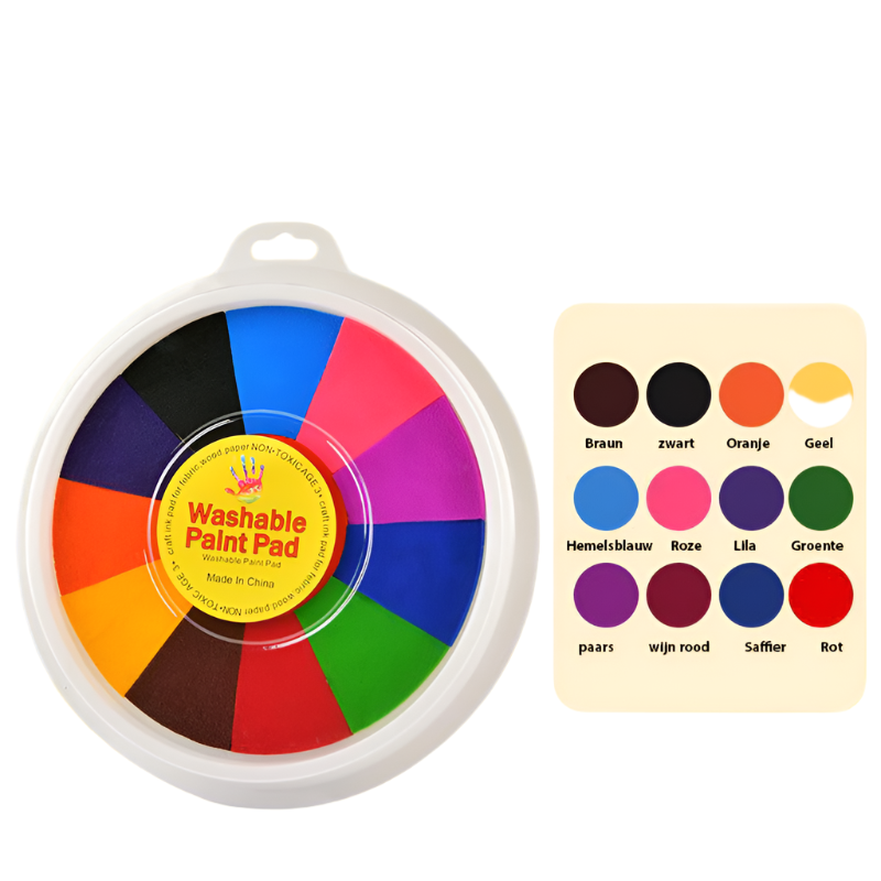 Finger Stamp Painting Set | Stimulates creativity and fun - Ink painting cushion for children