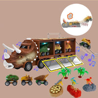 Thumbnail for Musical Dinosaur Truck | Fun Dinosaur Transporter Toy - Encourages creative play and motor skills