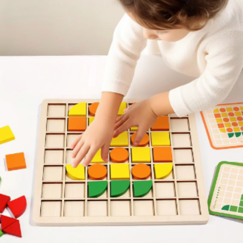 Toystar EcoToys ThinkMatch | Improves logical thinking - Imaginative Wooden Educational Puzzle Set - Verbetert logisch den...