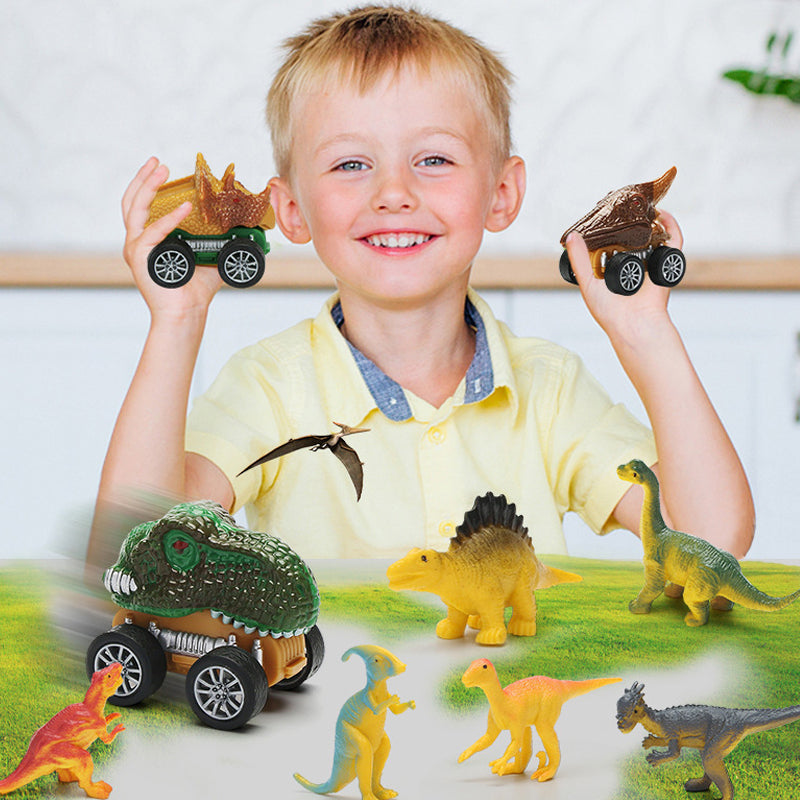Toystar Musical Dinosaur Truck | Fun Dinosaur Transporter Toy - Encourages creative play and motor skills - Prettige Dinos...
