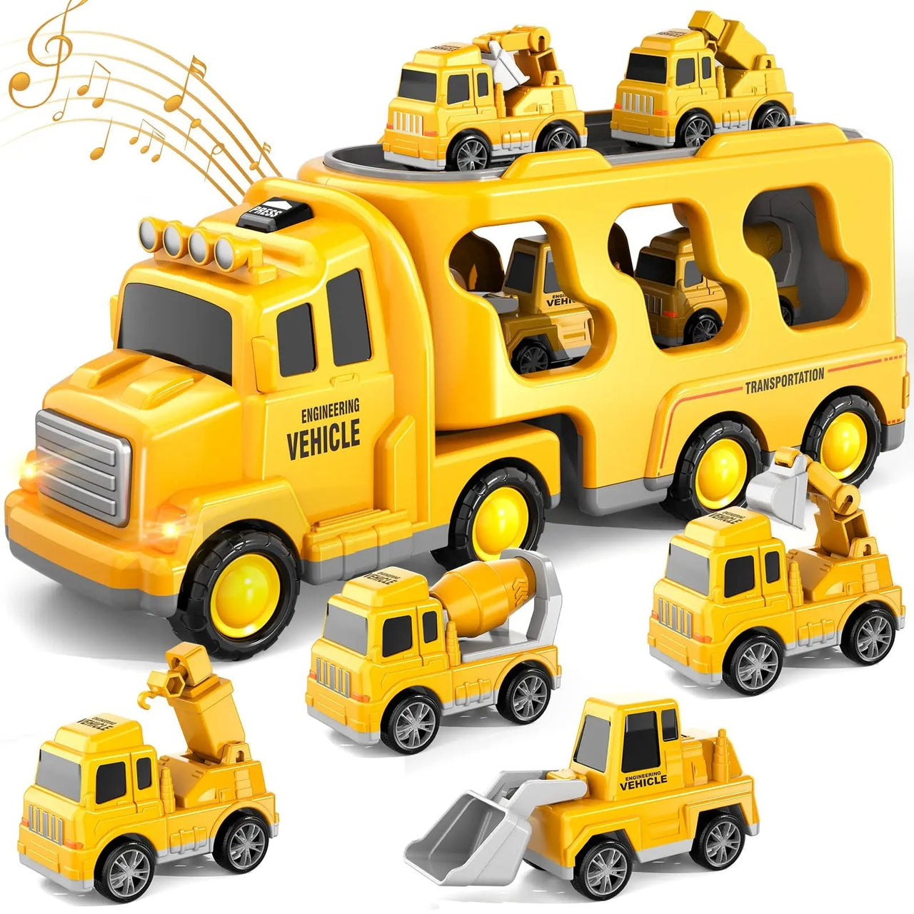 Toystar Diecast Truck Toy | Educational Set - Excavator, Bulldozer and More - Educatieve Set - Graafmachine, Bulldozer en ...