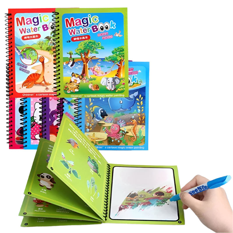 Toystar Magic Water Coloring Book | Stimulates creativity and fun - Coloring with water - Stimuleert creativiteit en spelp...