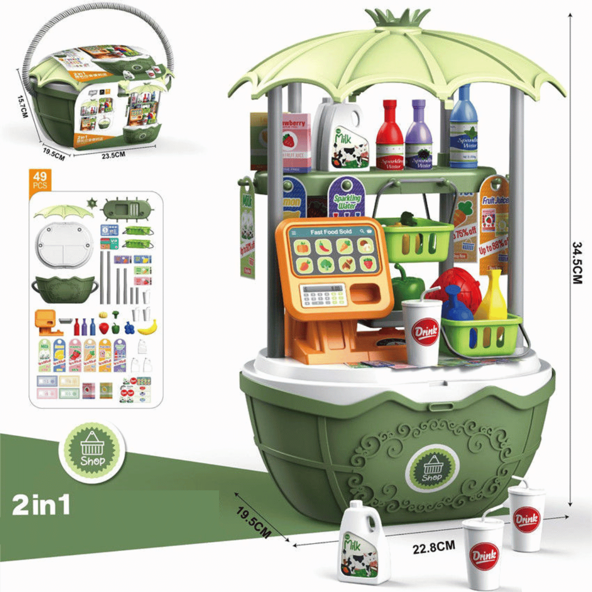 Toystar IceCreamDream | Magical Fun - Ice Cream Carousel Toy with Kitchen Toys for Girls - Magisch plezier - IJscarrousel ...
