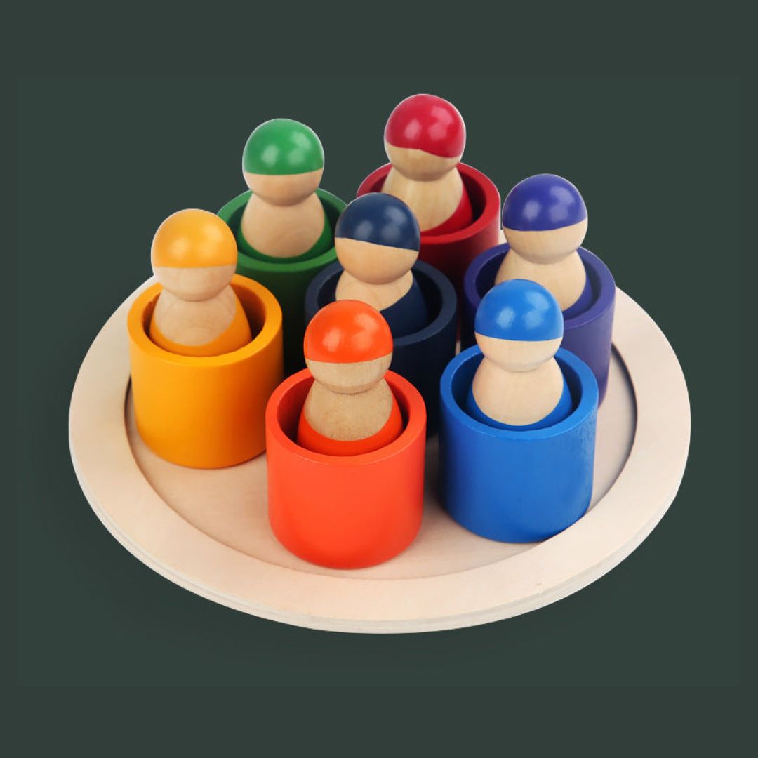 Toystar Rainbow Stacking Fun | Encourage Creativity - Educational Wooden Blocks for Children - Stimuleer Creativiteit - Ed...