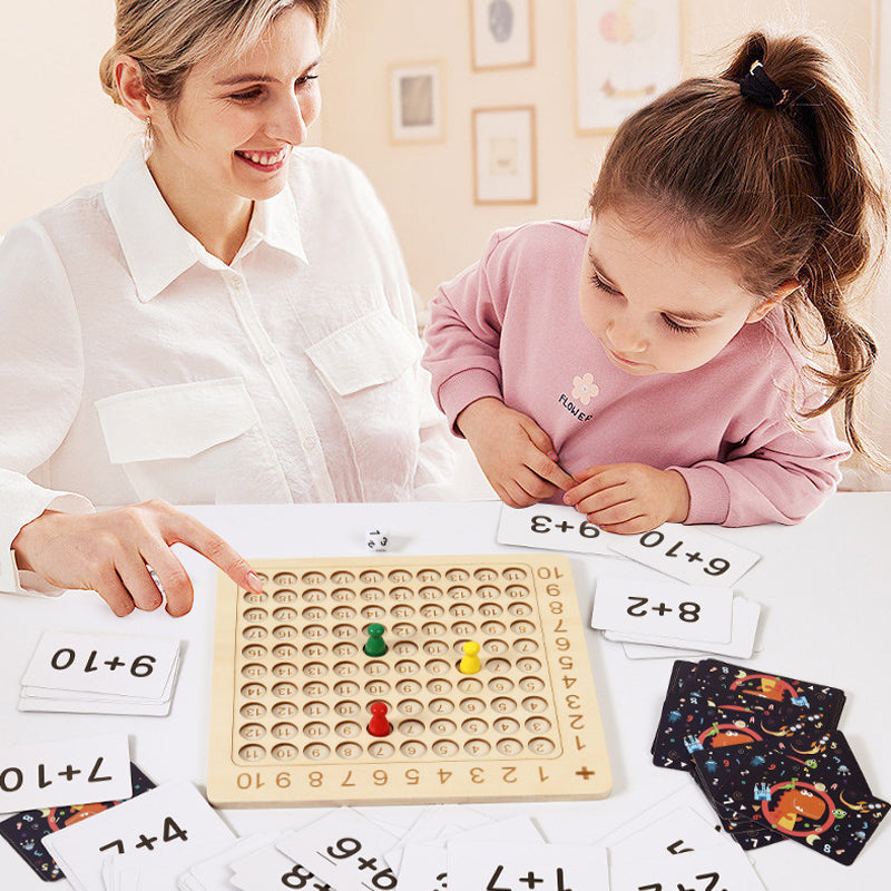 EcoToys Calcublox | Wooden Educational Math Game - Learn to count quickly & easily