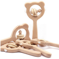 Thumbnail for Toystar EcoToys Bambino Kaukring | Calming Wooden Teething Ring - Safe Playing and Biting Conditions - Kalmerende Houten B...