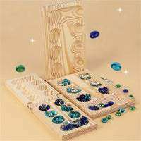 Thumbnail for Toystar EcoToys Mancala Game Set | Foldable Wooden Board Game with Multicolor Beads - Family Fun for Kids & Adults - Opvou...