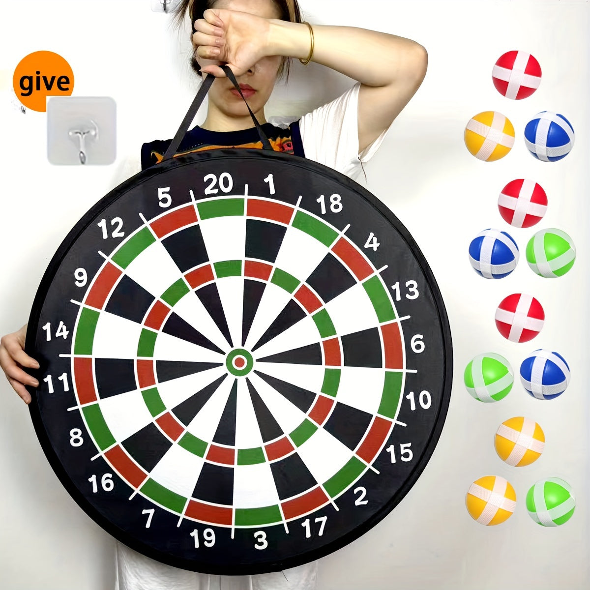 Dart game | Fun for everyone - Large fabric dartboard for indoors and outdoors