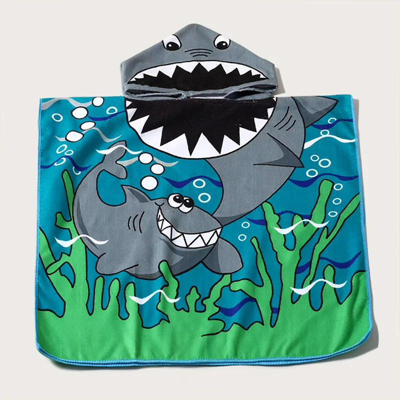 Toystar SharkPoncho|  Poncho beach bath towel for children - badhanddoek kinderen (4)