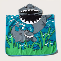 Thumbnail for Toystar SharkPoncho|  Poncho beach bath towel for children - badhanddoek kinderen (4)