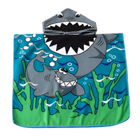Thumbnail for Toystar SharkPoncho|  Poncho beach bath towel for children - badhanddoek kinderen