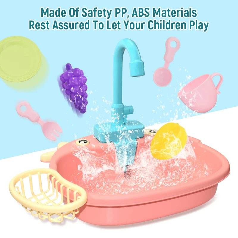 Toystar KiddieSink | Interactive Children's Play Sink - Play & Learn Kitchen Set - Interactieve Kinderspeelgootsteen - Spe...