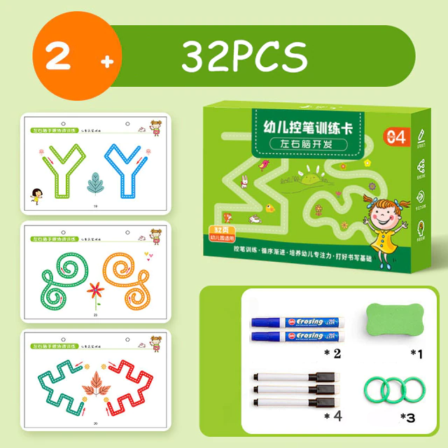 Toystar Children's Tracing Workbook | Stimulates playful learning and motor skills - Play and learn fun - *Stimuleert spel...