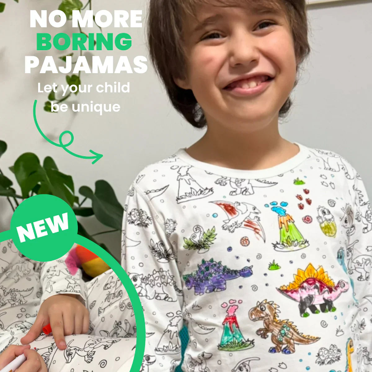 Toystar DinoDreams | Color and play - DIY pajama set with dino print - Kleuren en spelen - DIY pyjamaset met dino-print (2)