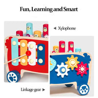 Thumbnail for Toystar ElefunPlay | Discover, Beat and Learn - Wooden Mallet and Xylophone Game for Kids - Ontdek, sla en leer - Houten h...