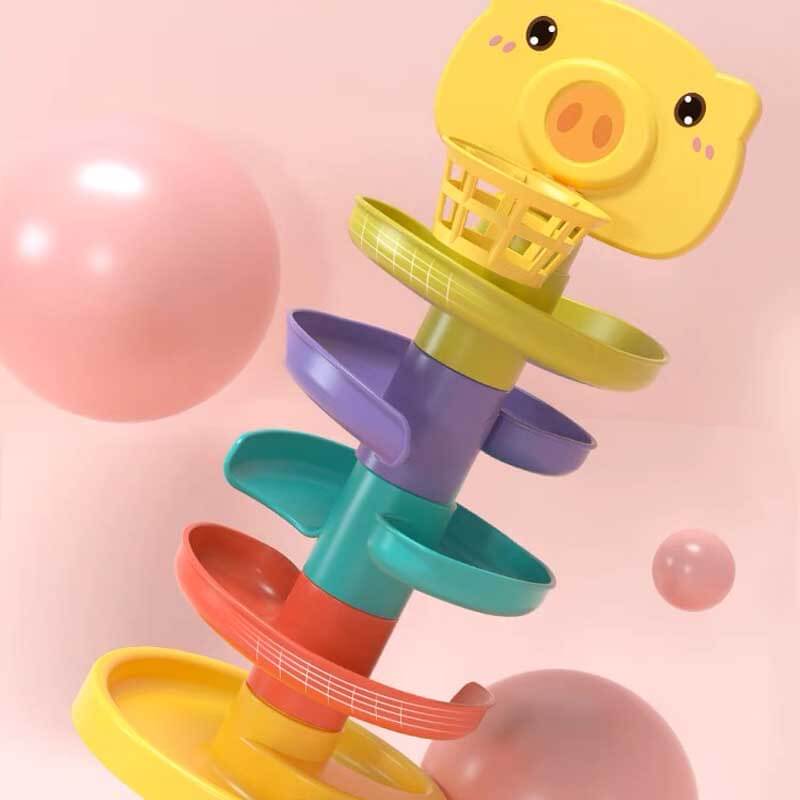 Toystar SpinStack | Rotating fun - Educational stacking tower with moving balls - Draaiend speelplezier - Educatieve stape...