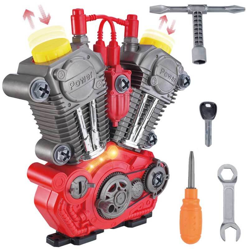 Toystar EngineMaster Kit | Build and discover - Interactive do-it-yourself motorcycle with light and sound - Bestseller - ...