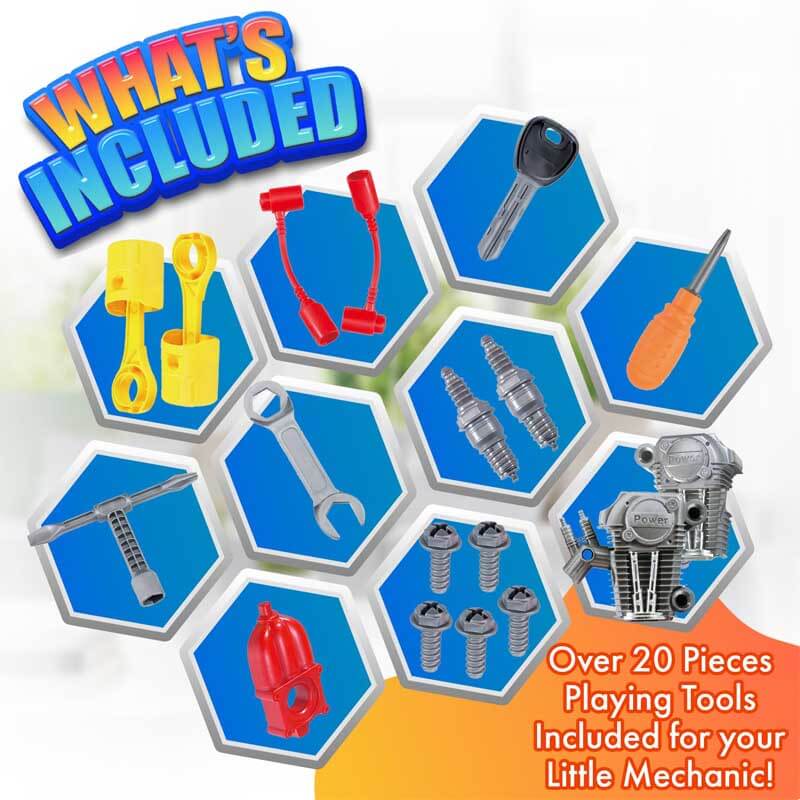 Toystar EngineMaster Kit | Build and discover - Interactive do-it-yourself motorcycle with light and sound - Bestseller - ...