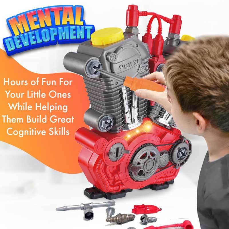 Toystar EngineMaster Kit | Build and discover - Interactive do-it-yourself motorcycle with light and sound - Bestseller - ...