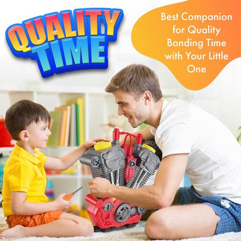 Toystar EngineMaster Kit | Build and discover - Interactive do-it-yourself motorcycle with light and sound - Bestseller - ...