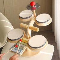 Thumbnail for Toystar MiniMaestro | Discover music fun - Wooden drum set and xylophone for children - Ontdek muziekplezier - Houten drum...