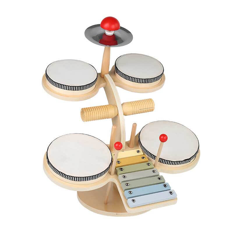 Toystar MiniMaestro | Discover music fun - Wooden drum set and xylophone for children - Ontdek muziekplezier - Houten drum...