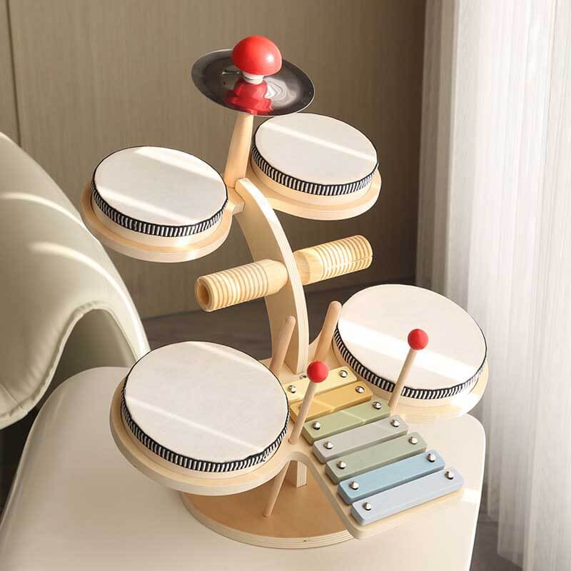 Toystar MiniMaestro | Discover music fun - Wooden drum set and xylophone for children - Ontdek muziekplezier - Houten drum...
