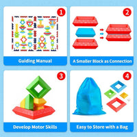 Thumbnail for Toystar StackyPyramid | Build and discover - 3D pyramid stacking blocks for children - Bouw en ontdek - 3D piramide stapel...