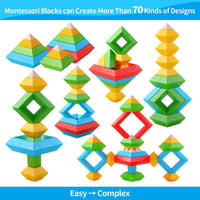 Thumbnail for Toystar StackyPyramid | Build and discover - 3D pyramid stacking blocks for children - Bouw en ontdek - 3D piramide stapel...