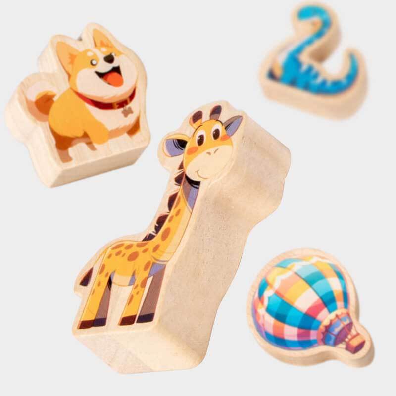 Toystar StackyZoo | Building and learning together - Montessori animal stacking blocks for children - Samen bouwen en lere...
