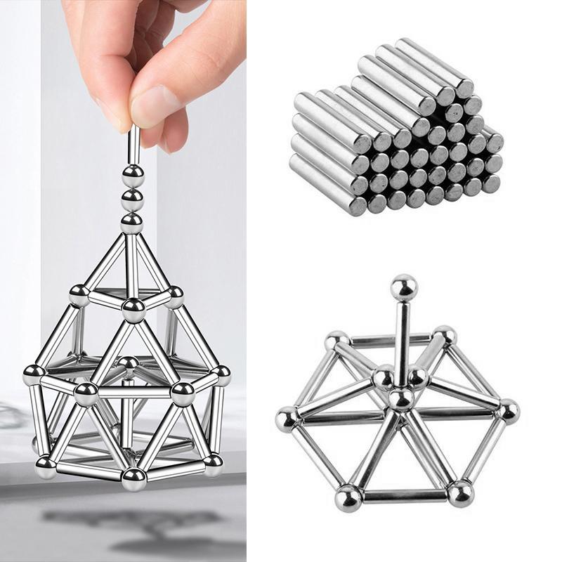 Toystar Magnetix MagniBlocks | Build your world full of creativity - DIY Magnetic Rods and Balls Set - Bestseller - Bouw j...