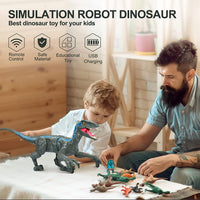 Thumbnail for Toystar Remote Controlled Dinosaur | Remote Controlled Dinosaur Raptor for Kids - Remote Controlled Dinosaur | Afstandsbed...