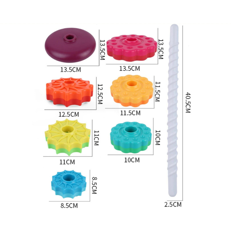 Toystar ColorSpin Tower | Develops creativity and motor skills - Colorful and interactive toys - Ontwikkelt creativiteit e...