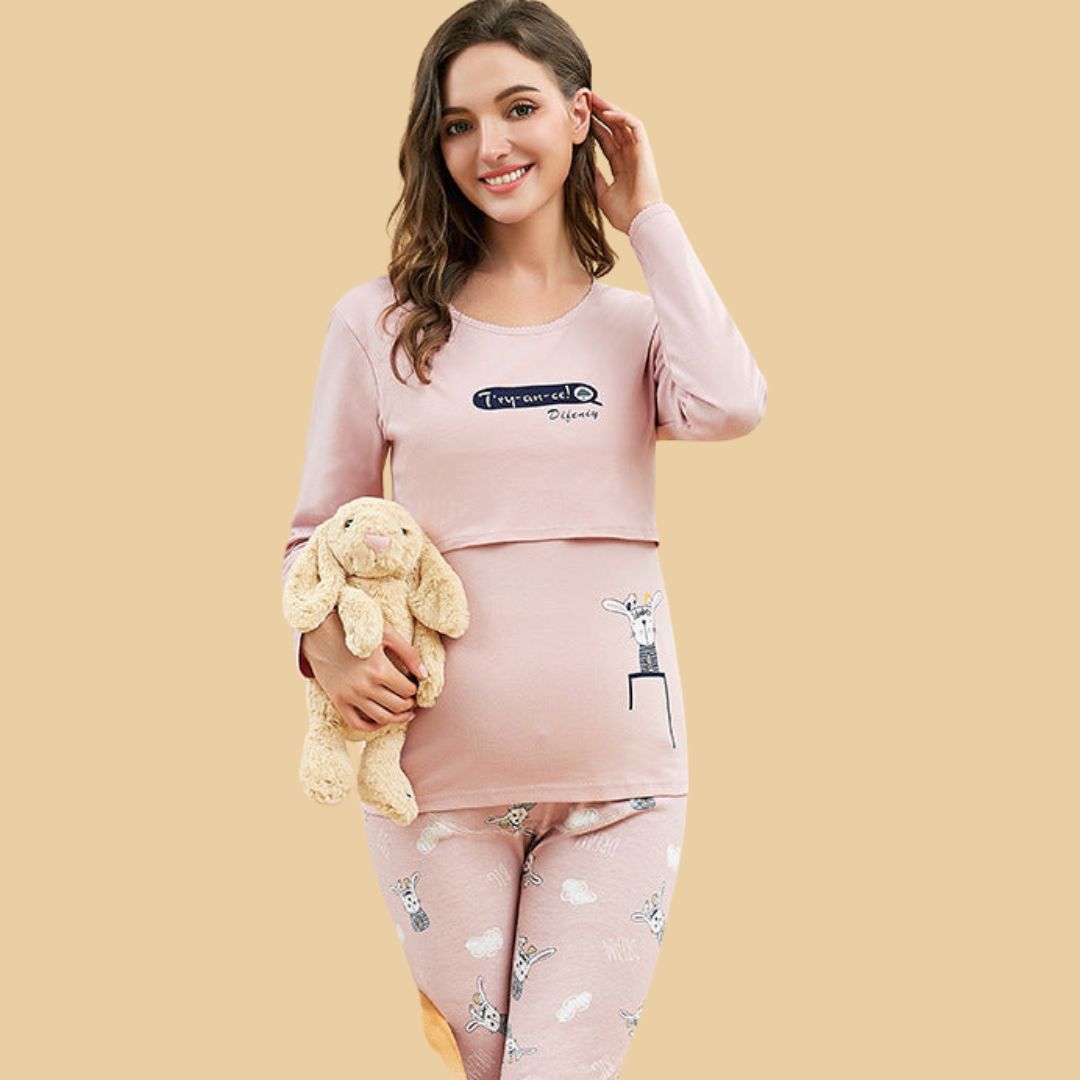 Toystar Mom's Comfort | Feel Beautiful and Caring - Soft Maternity Dress for Home - Voel Je Mooi en Zorgzaam - Zachte Zwan...