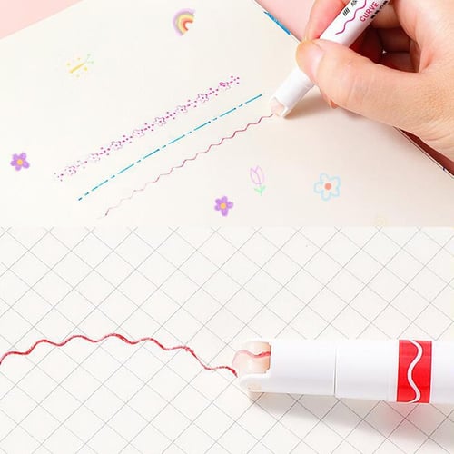 Multi-Color Highlighter Pen | Colorful Roller Tip Highlighter Set for Creative Minds - 6 Pieces Full of Fun
