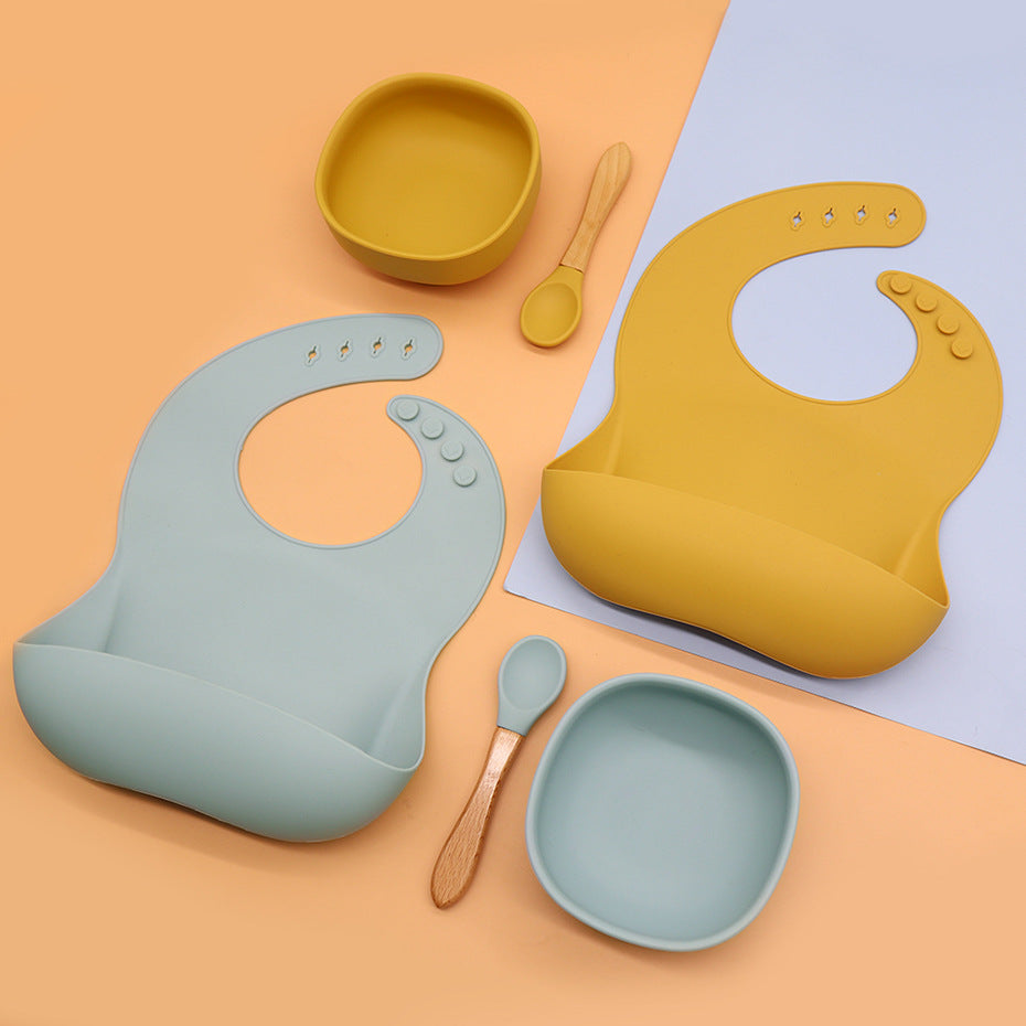 Toystar TinyTummy™ | Safe and cheerful dining set - Non-slip children's plate and cutlery - Veilig en vrolijk eetsetje - N...
