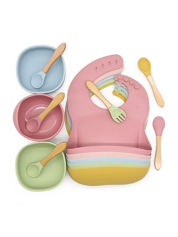 Toystar TinyTummy™ | Safe and cheerful dining set - Non-slip children's plate and cutlery - Veilig en vrolijk eetsetje - N...