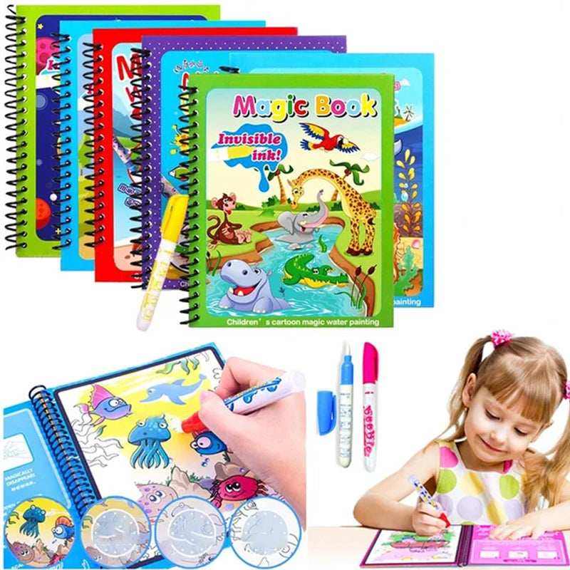 Toystar Magic Water Coloring Book | Stimulates creativity and fun - Coloring with water - Stimuleert creativiteit en spelp...