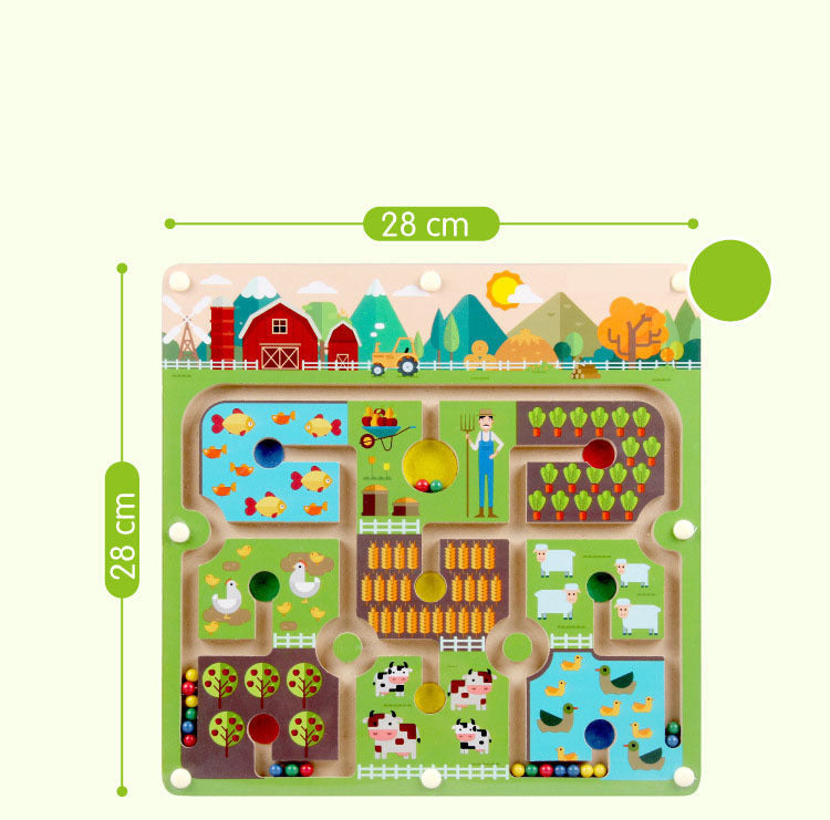 Toystar Ecotoys BrainMaze | Strengthen concentration - Magnetic labyrinth puzzle game for kids - Versterk de concentratie ...