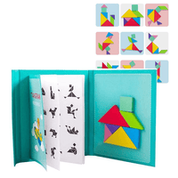 Thumbnail for Toystar Magnetix BrainBlocks | Stimulates Thinking - Magnetic Wooden Tangram - Stimuleert Denken - Magnetisch Houten Tangram