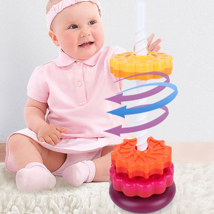 Toystar ColorTower | Discover through play - Stacking toys for curious children - Ontdek spelenderwijs - Stapelspeelgoed v...