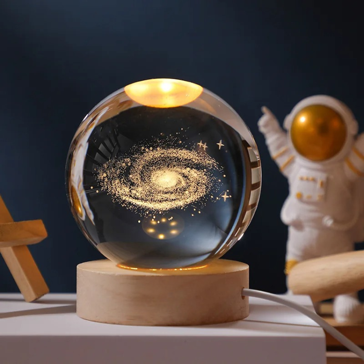 Toystar StarSphere | Bring the universe to your room - 3D engraved crystal night lamp - Breng het universum naar je kamer ...