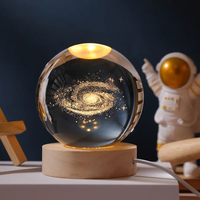 Thumbnail for Toystar StarSphere | Bring the universe to your room - 3D engraved crystal night lamp - Breng het universum naar je kamer ...
