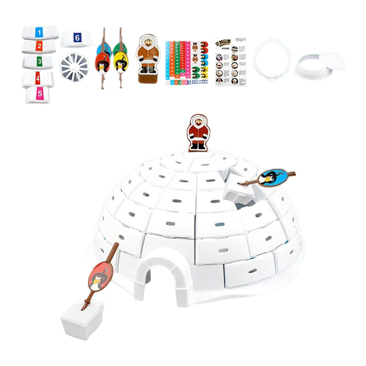 Toystar Igloo Bricks | Free your inner joy with this penguin board game! - Stimulates fun and strategic thinking - Bevrijd...