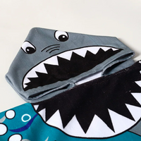 Thumbnail for Toystar SharkPoncho|  Poncho beach bath towel for children - badhanddoek kinderen (5)