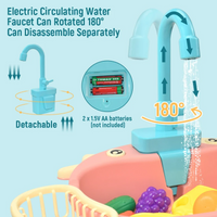 Thumbnail for Toystar KiddieSink | Interactive Children's Play Sink - Play & Learn Kitchen Set - Interactieve Kinderspeelgootsteen - Spe...