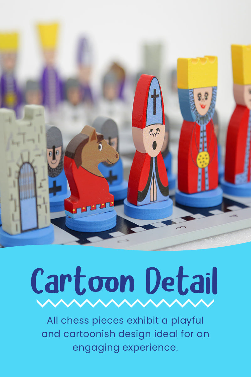 Toystar EcoToys Chess Adventure Set | Encourage Creativity - Educational wooden chess for children - Bestseller - Stimulee...