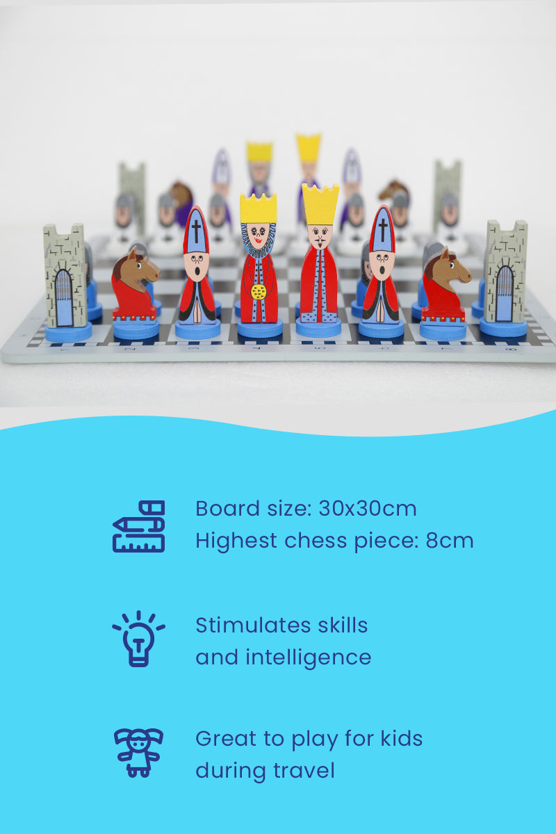 Toystar EcoToys Chess Adventure Set | Encourage Creativity - Educational wooden chess for children - Bestseller - Stimulee...